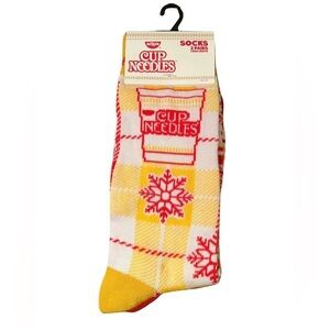 Cup noodles 2 pairs men’s crew casual socks NWT